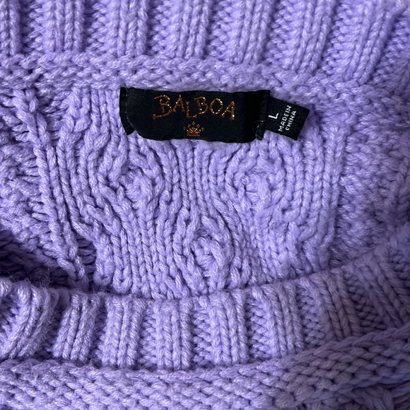 Lavender Cropped Sweater Vest - Picture 3 of 3